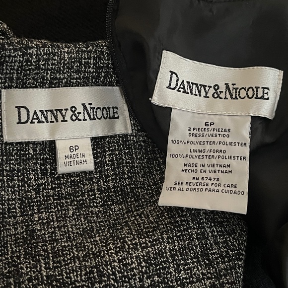 Vintage 90’s Danny & Nicole retro sheath dress w/cropped jacket 6P-8P - Picture 7 of 14